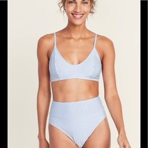 Old Navy Seersucker-Stripe Bikini